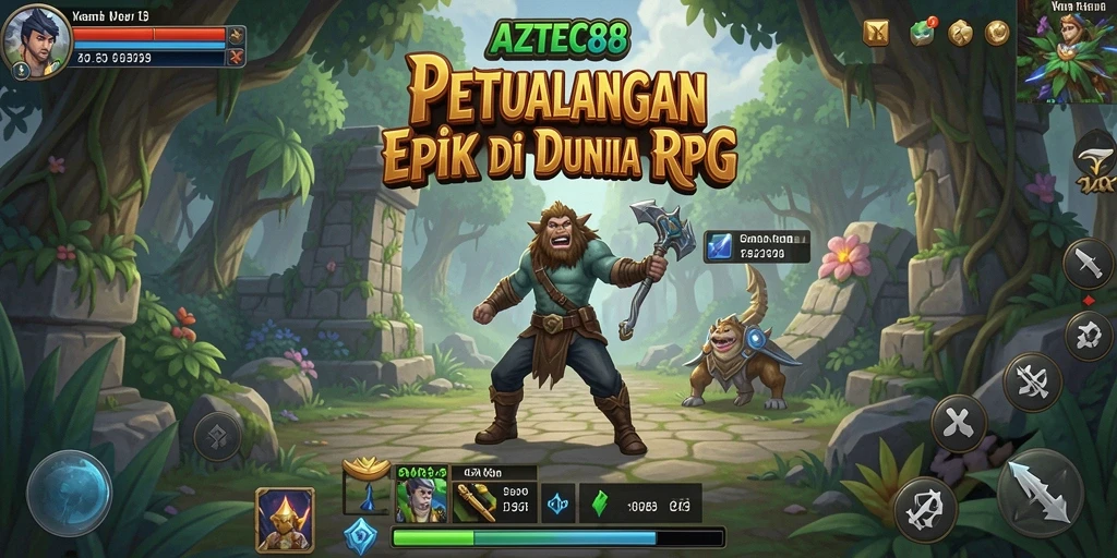 Tampilan menakjubkan dari karakter dan pertarungan AZTEC88.