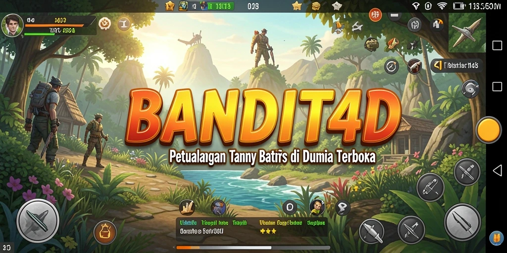 Tangkapan layar BANDIT4D menampilkan eksplorasi dunia terbuka yang menawan.