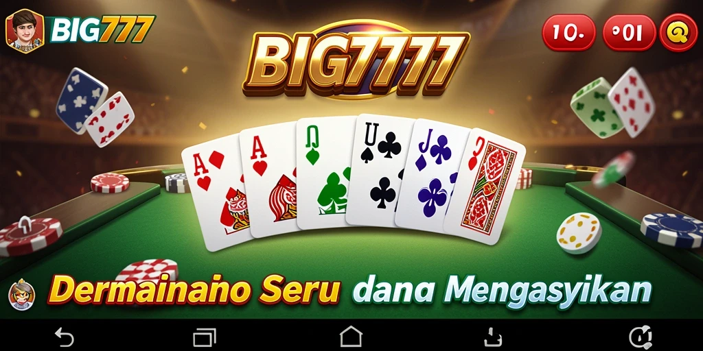 Tampilan gameplay seru dari BIG777 dalam permainan Domino.