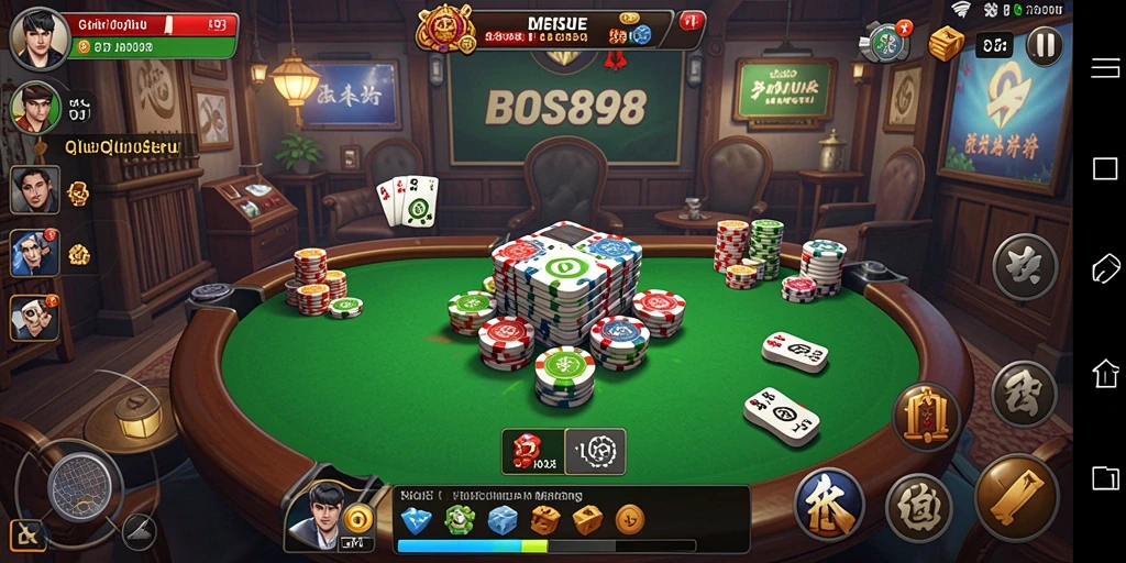 Tampilan gameplay QiuQiu yang seru dan interaktif.