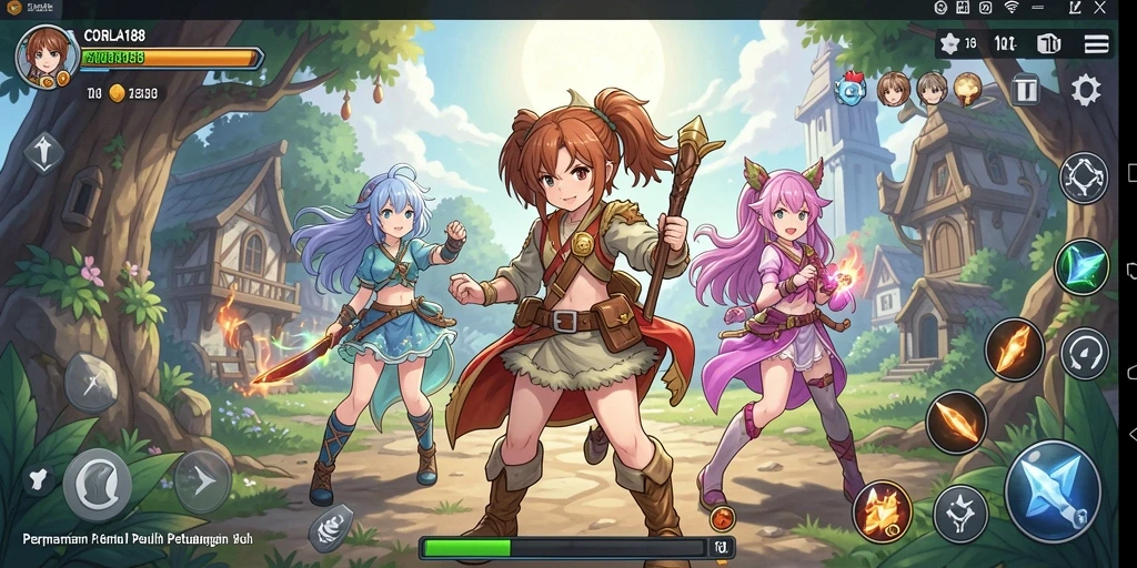 Tampilan menarik dari gameplay CORLA188 yang menghidupkan dunia Anime.