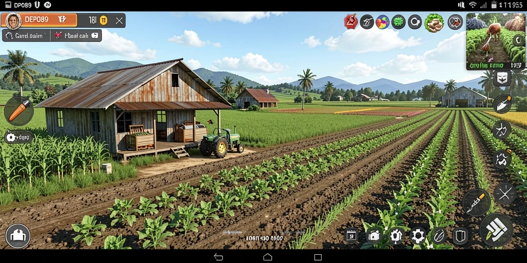 Tampilan gameplay menarik dari DEPO89 dengan aktivitas bertani.