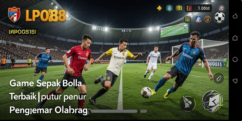 Tampilan gameplay LPO88 yang mendebarkan dalam pertandingan sepak bola.