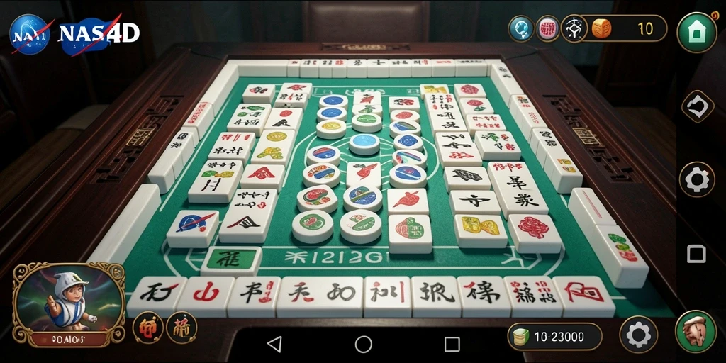 Tampilan gameplay menantang di NASA4D Mahjong.
