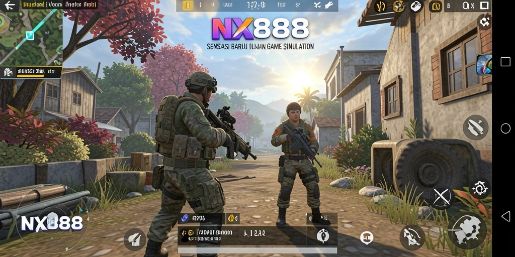 Tampilan gameplay NX888 yang interaktif dan mendetail dalam simulasi.