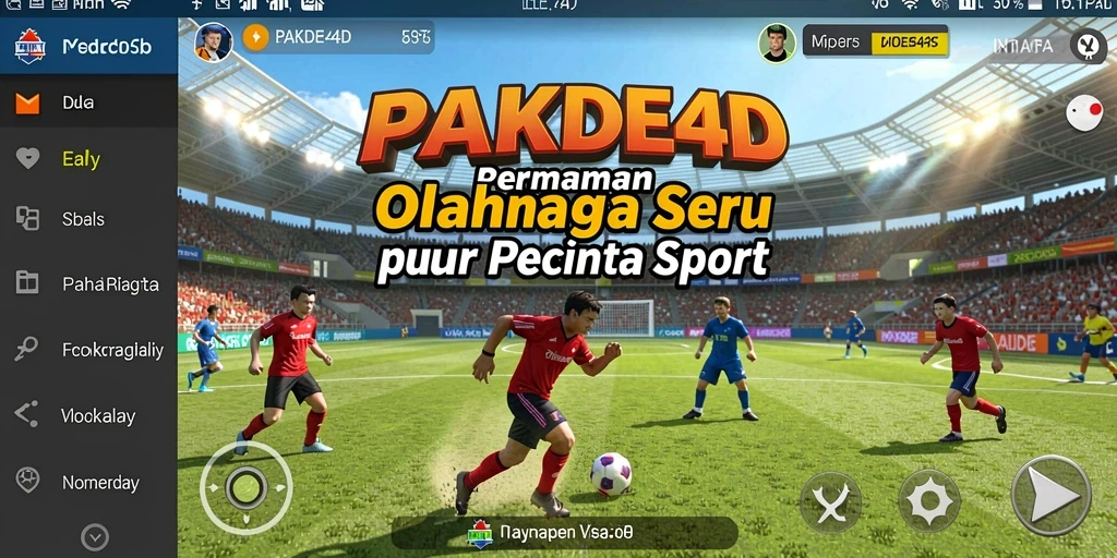 Tangkapan layar PAKDE4D menampilkan aksi seru dalam pertandingan olahraga.