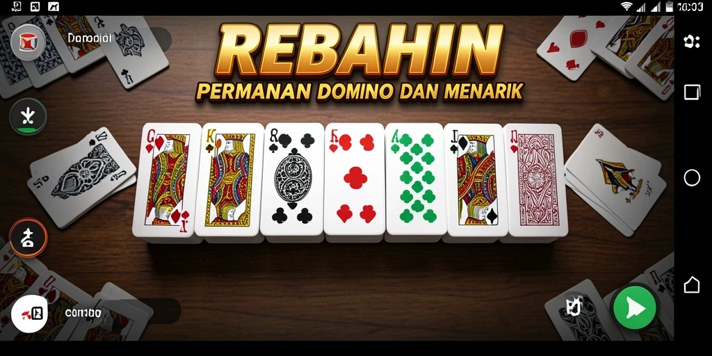 Screenshot gameplay REBAHIN menunjukkan keseruan bermain Domino.