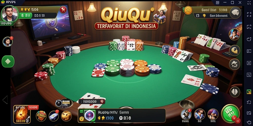 Tampilan menarik dari gameplay RPVIP6 QiuQiu.