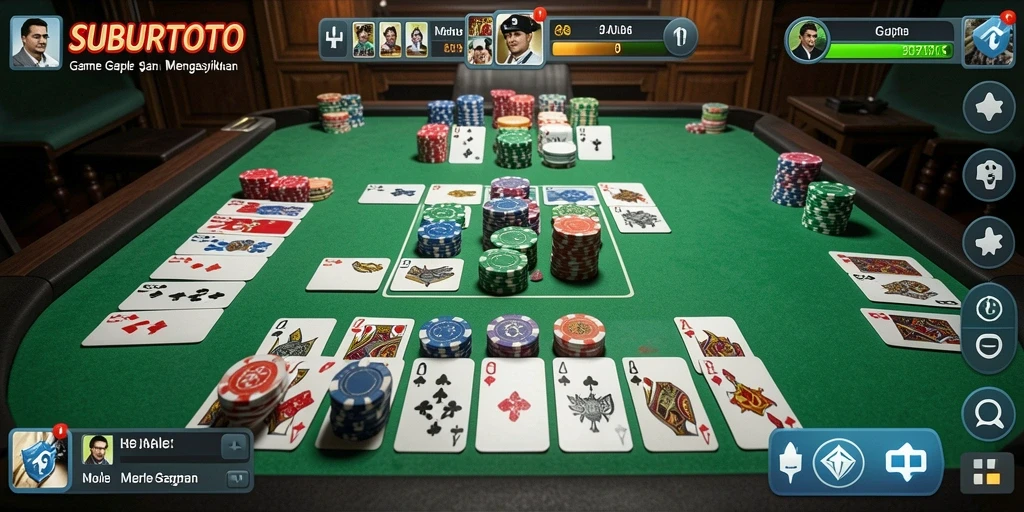 Tampilan gameplay seru SUBURTOTO dengan pemain yang sedang berkompetisi.