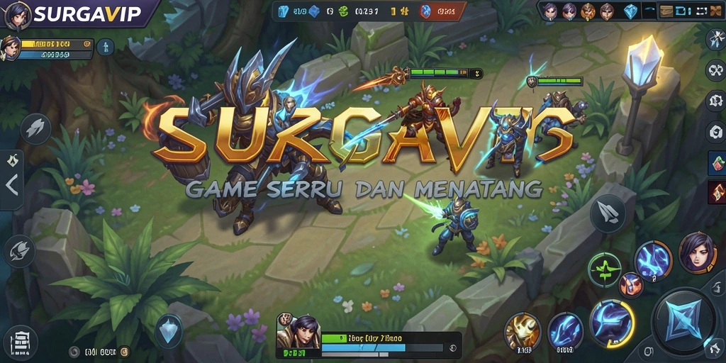 Tampilan gameplay SURGAVIP yang seru dan mendebarkan.